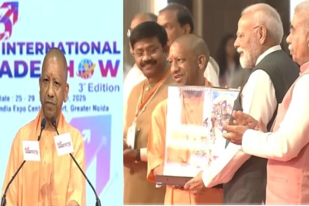 UPITS 2025 ग्रेटर नोएडा इंडिया एक्सपो सेंटर में प्रधानमंत्री नरेंद्र मोदी और सीएम योगी आदित्यनाथ द्वारा उद्घाटन किया गया यूपी इंटरनेशनल ट्रेड शो
