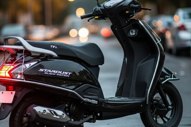 TVS Jupiter 110 Stardust Black Edition Scooter with premium black design and smart features