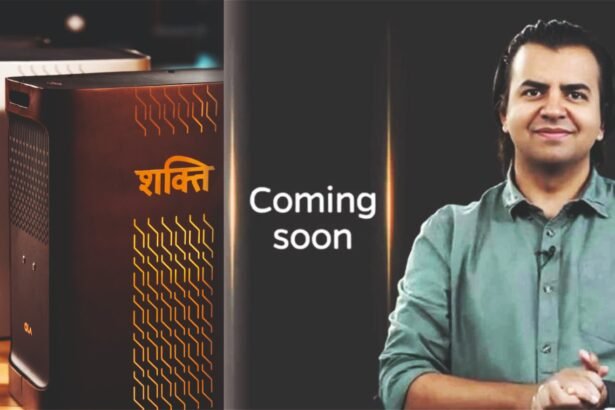 Bhavish Aggarwal launching Ola Shakti energy storage system, Ola’s first non-vehicle product in India.