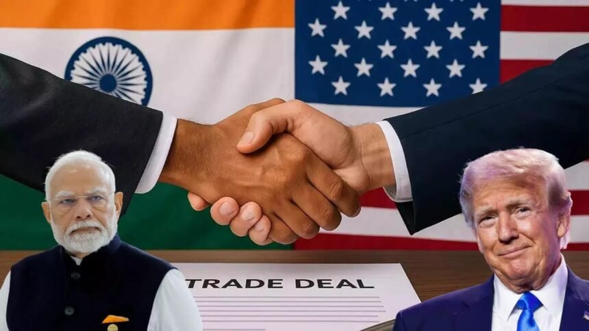 भारत-अमेरिका व्यापार समझौते पर चर्चा करते अमेरिकी राष्ट्रपति डोनाल्ड ट्रंप और प्रधानमंत्री नरेंद्र मोदी