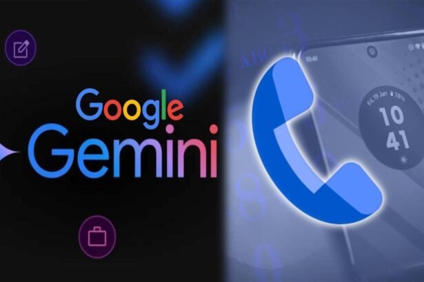 Google Phone App और Gemini AI के नए फीचर्स दिखाता स्मार्टफोन स्क्रीन