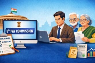 8वें वेतन आयोग की वेबसाइट लॉन्च, कर्मचारियों से सैलरी और पेंशन पर सुझाव मांगे गए