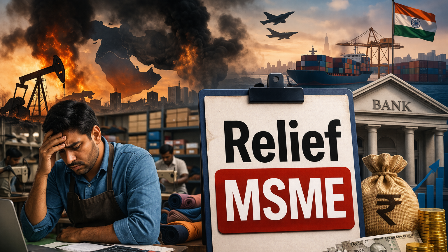 पश्चिम एशिया संकट के बीच MSME सेक्टर के लिए RBI से मॉरेटोरियम और लोन राहत की मांग
