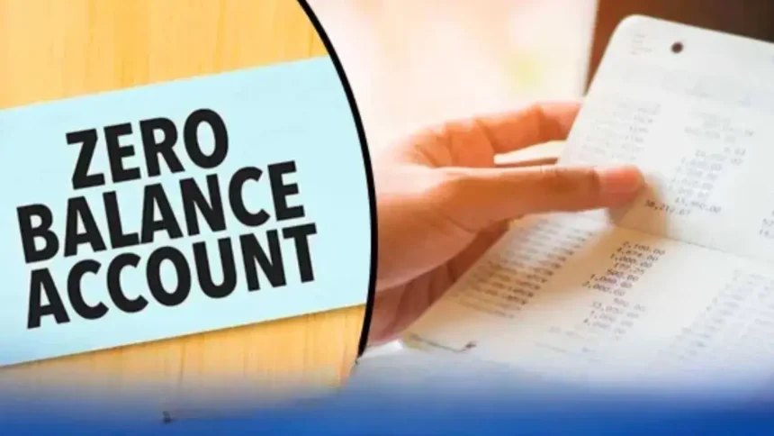 Zero Balance Account में छिपे चार्ज और बैंकिंग सेवाओं से जुड़े खर्च को दर्शाती इमेज