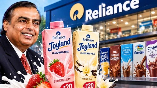 रिलायंस कंज्यूमर प्रोडक्ट्स का Joyland Flavoured Milk, स्ट्रॉबेरी और वनीला फ्लेवर में लॉन्च