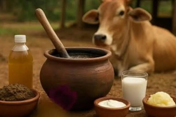 उत्तर प्रदेश में गोबर, गोमूत्र और अन्य गो-आधारित संसाधनों से बने पंचगव्य उत्पादों के प्रस्तावित आउटलेट की योजना।