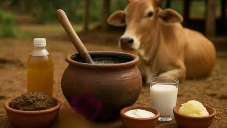 उत्तर प्रदेश में गोबर, गोमूत्र और अन्य गो-आधारित संसाधनों से बने पंचगव्य उत्पादों के प्रस्तावित आउटलेट की योजना।