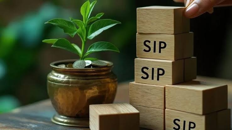 शेयर बाजार में गिरावट के दौरान म्यूचुअल फंड SIP बढ़ाने और निवेश की सही रणनीति को दर्शाती तस्वीर।