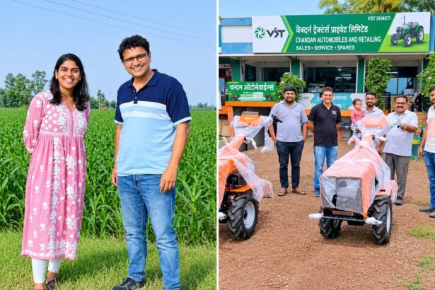 Balisto Agritech का इलेक्ट्रिक पावर टिलर, जो आधुनिक तकनीक से खेती के काम आसान बनाने के लिए तैयार किया गया है।